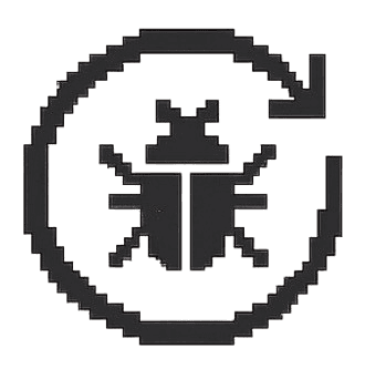 Rebugger alternate logo (light mark)